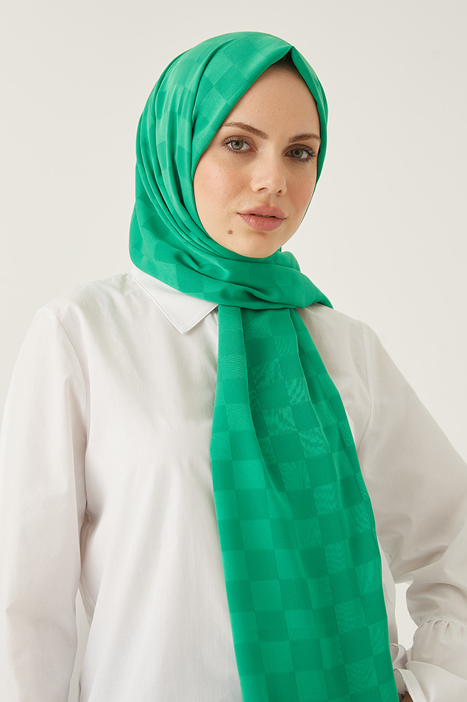 Dama Desen İpeksi Jakar Şal